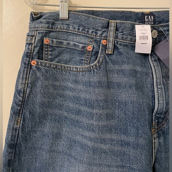 GAP Denim Indigo Mid Rise Relaxed Jeans - Picture 4 of 7